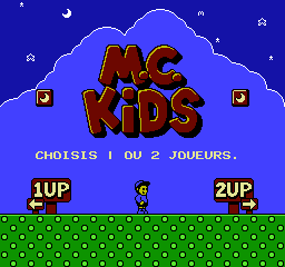 McDonaldland title screen for NES